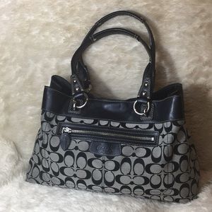 Coach Penelope Signature Jacquard Satchel F15533